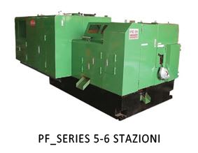 Green PF Series 5-6 station multi-station cold former machine for fastener manufacturing