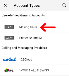 בחרו באפשרות Making Calls