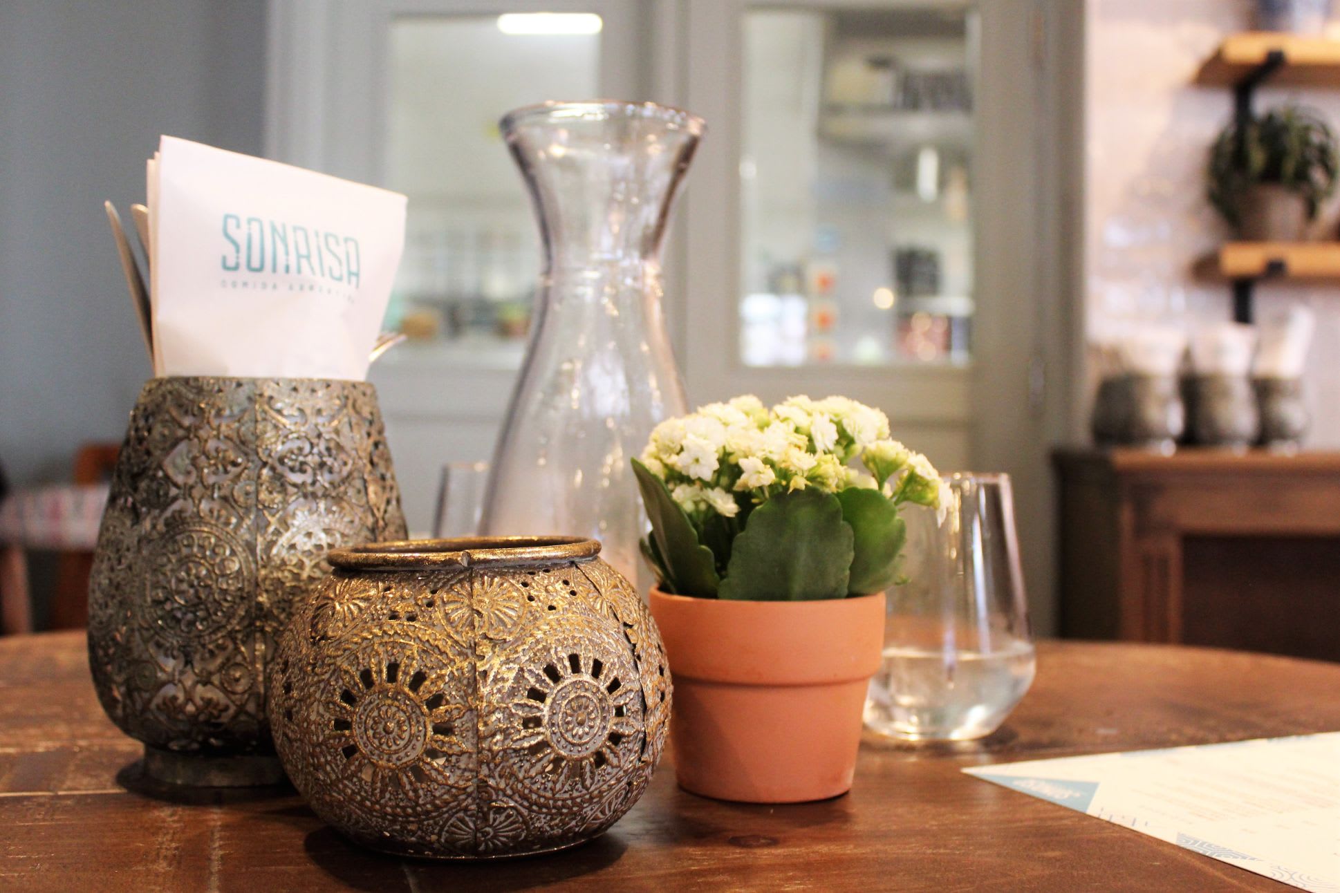 Table decoration in Sonrisa in Leicester