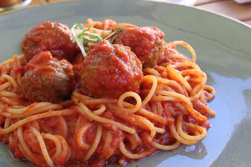 Spaghetti alle polpette at That's Amore Leicester