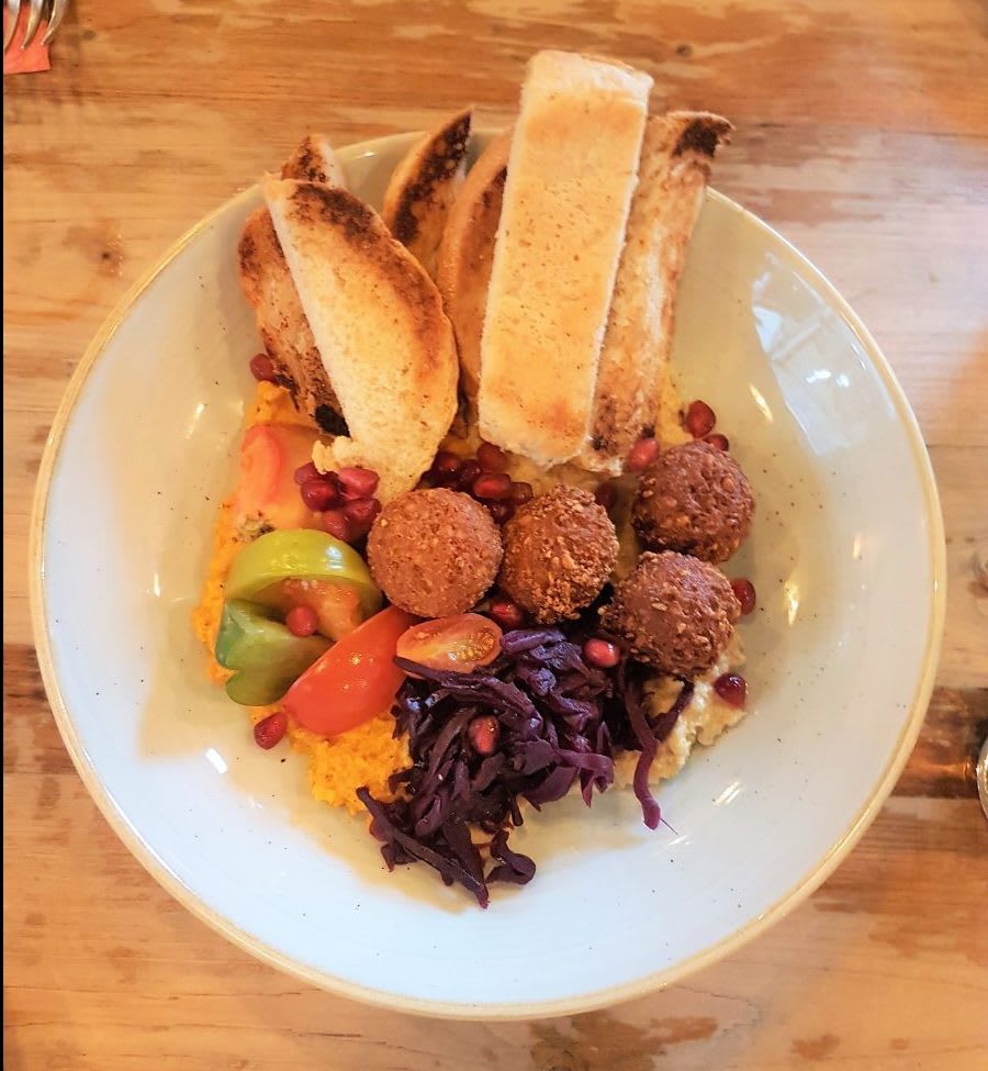 Vegan Mediterranean Plate at Cosy Club Leicester