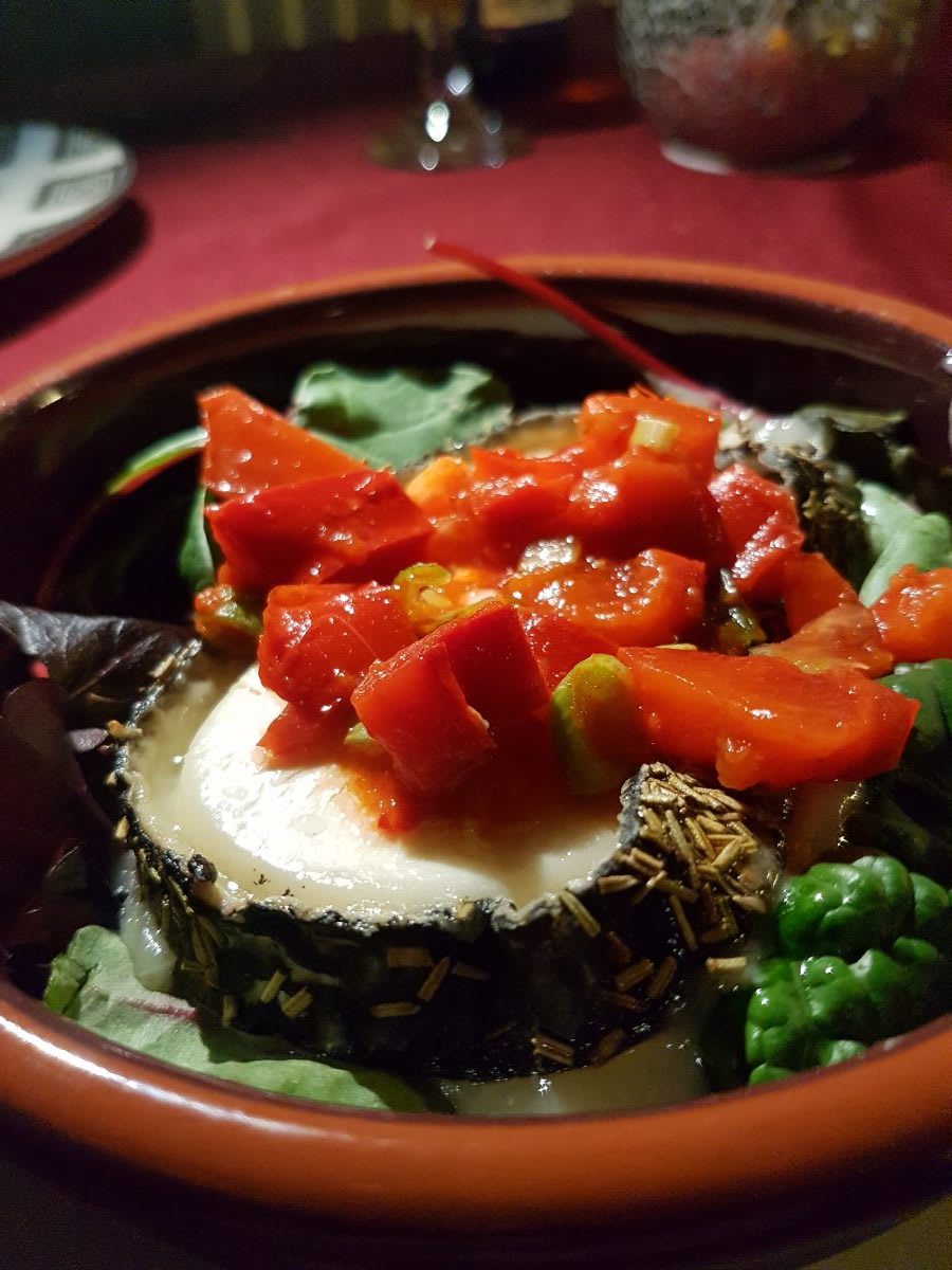 Goat's Cheese tapas at Peppercorns Anstey