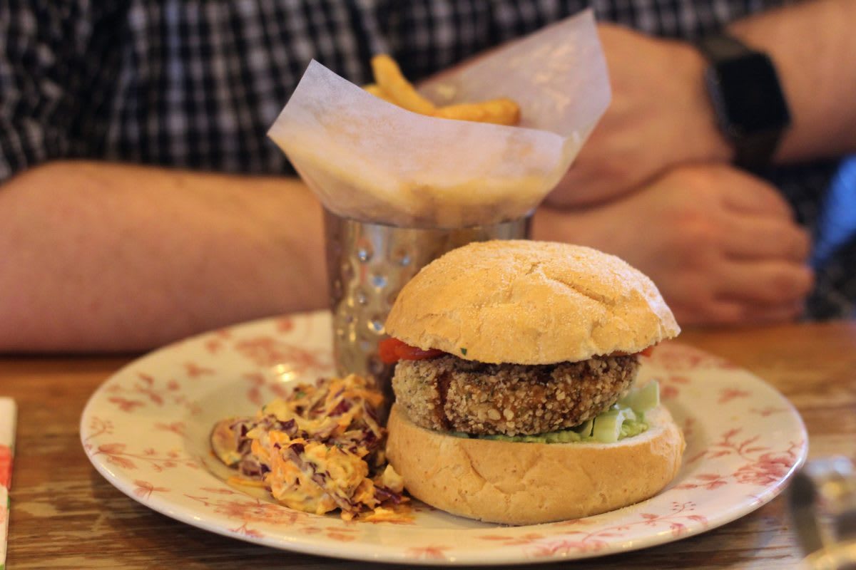 Thai Burger from the Cosy Club vegan menu
