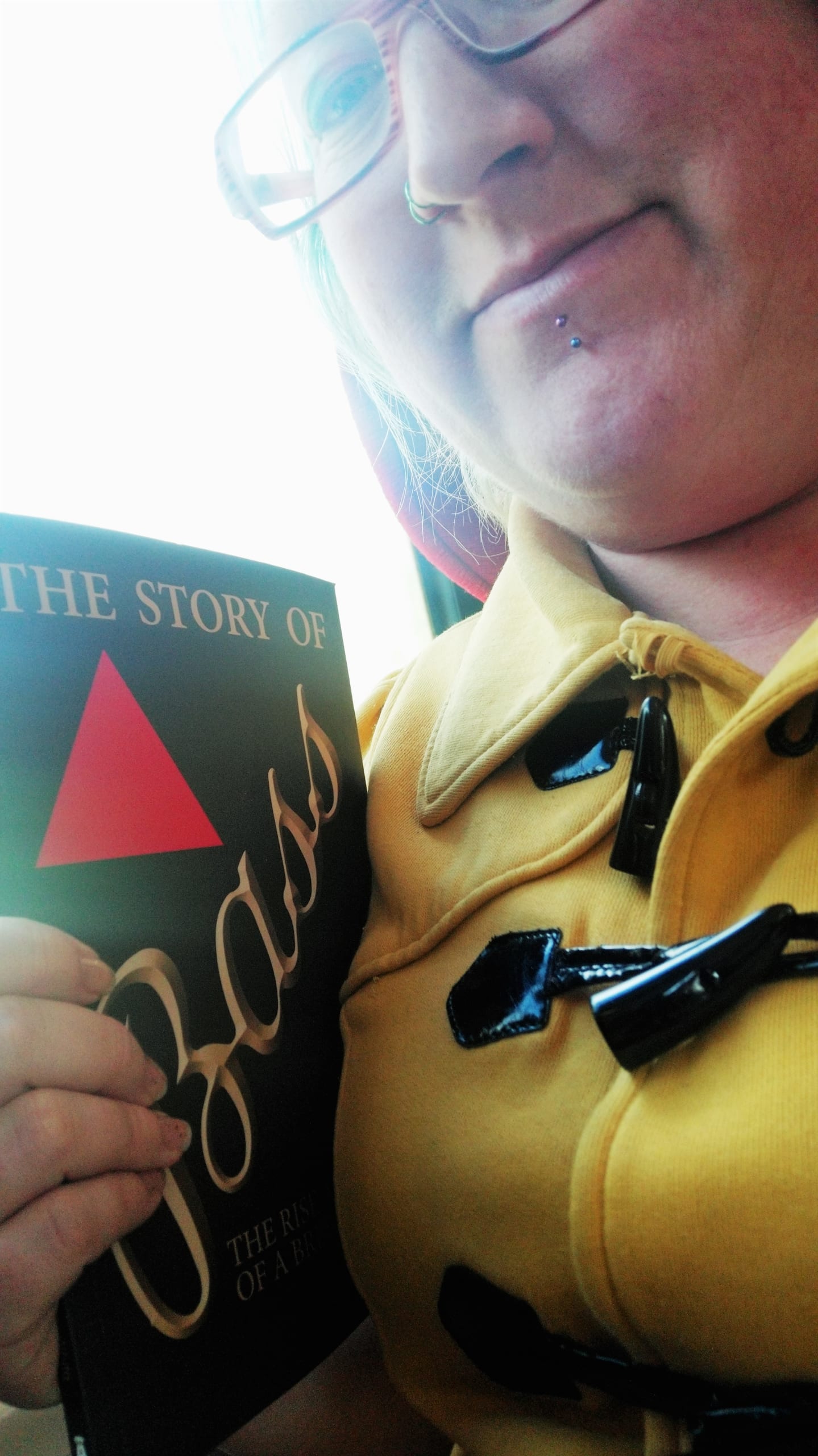 Laura Hadland ready the Story of Bass book by Harry White