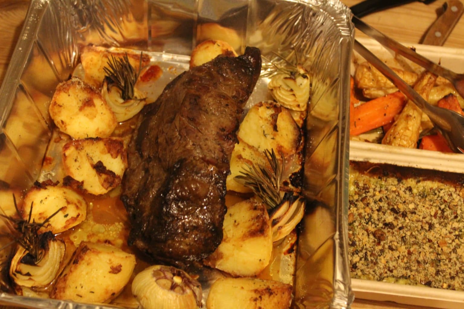 sirloin of beef roast dinner