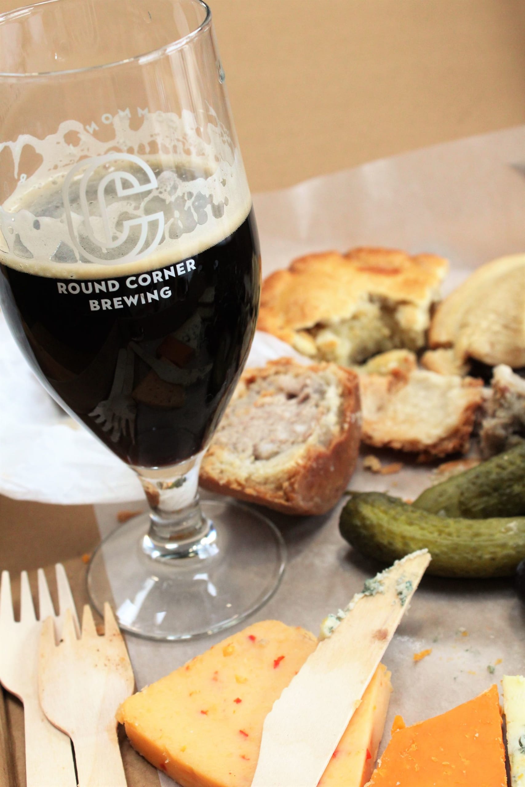 Round Corner Brewing tasting platter