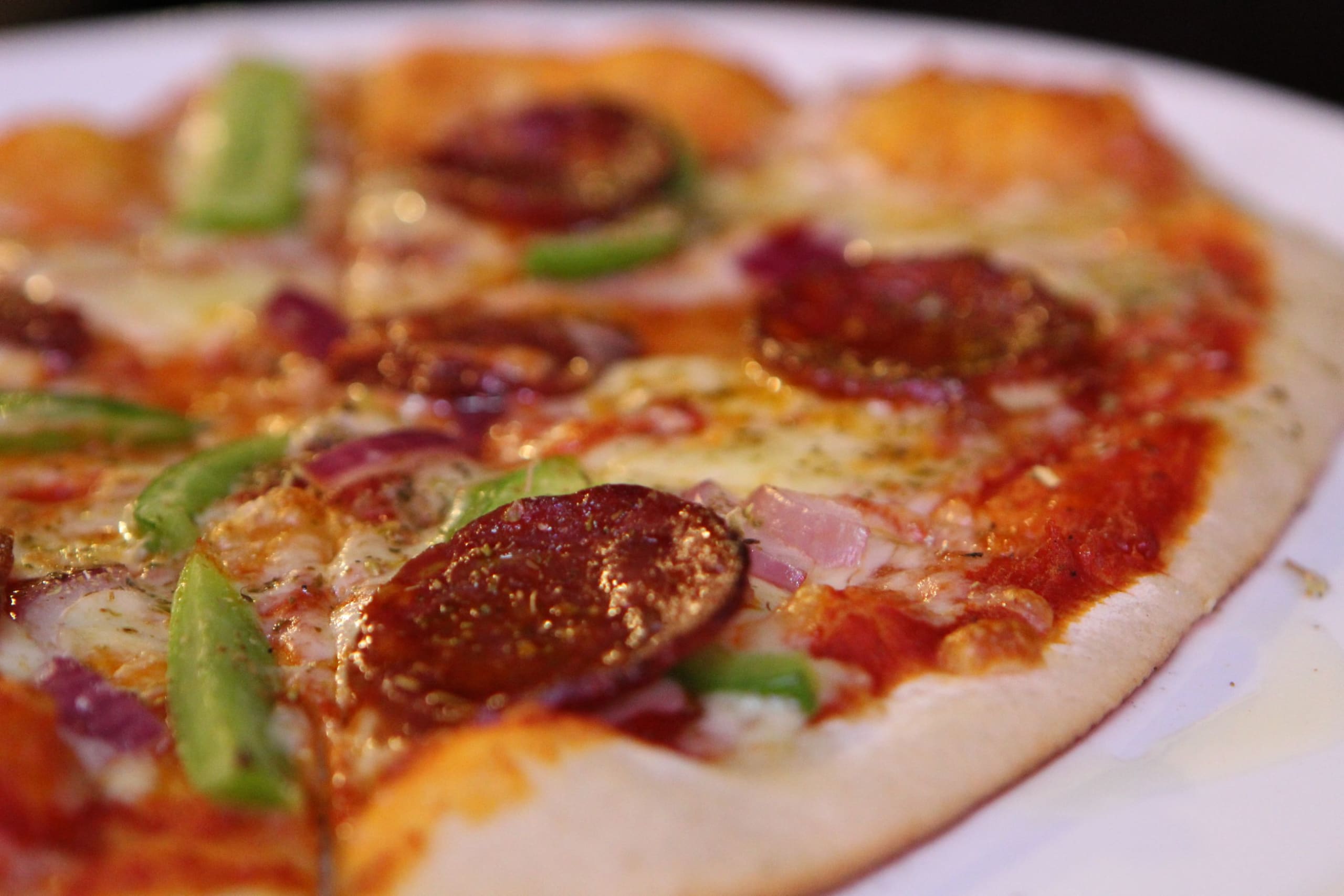 pizza at West End Brewery
