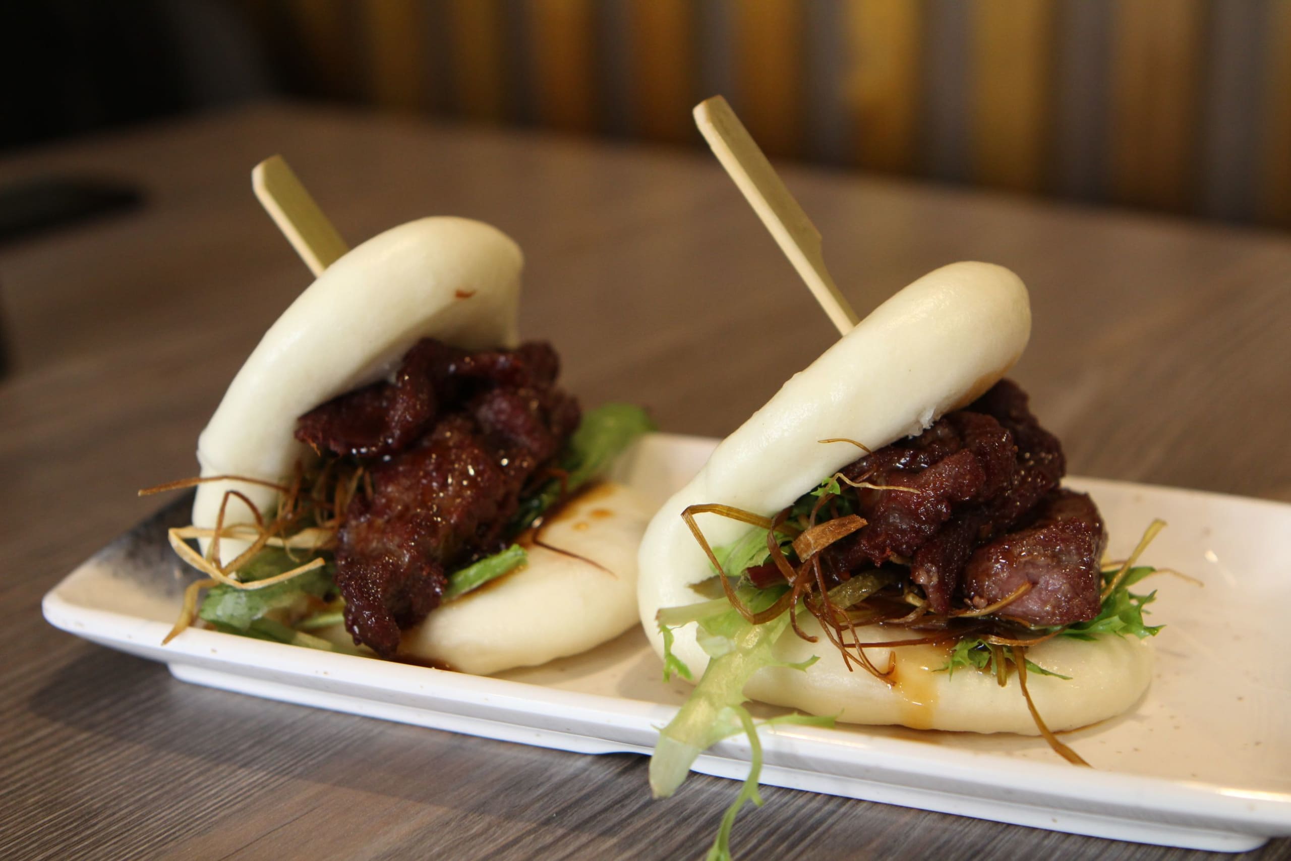 crispy beef bao