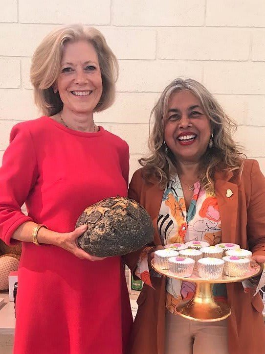 Fiona Cairns with Ami from Bisbrooke Artisans