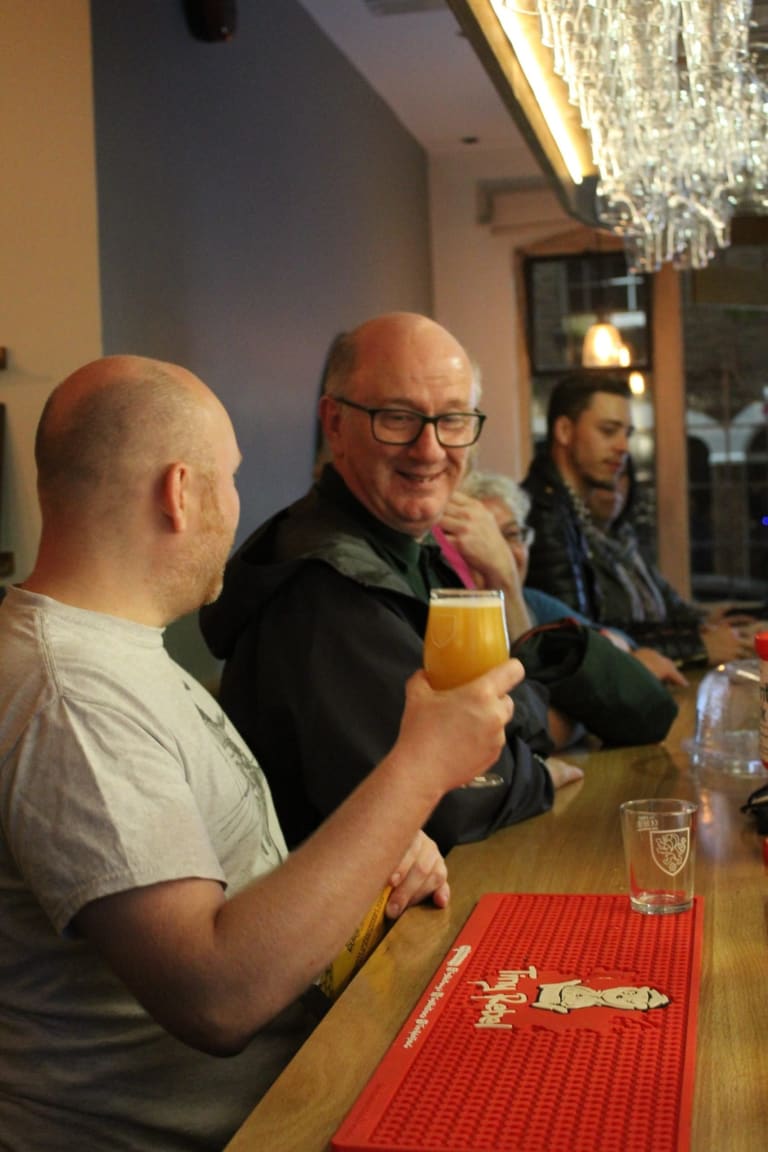 CAMRA in the Two Tailed Lion Leicester