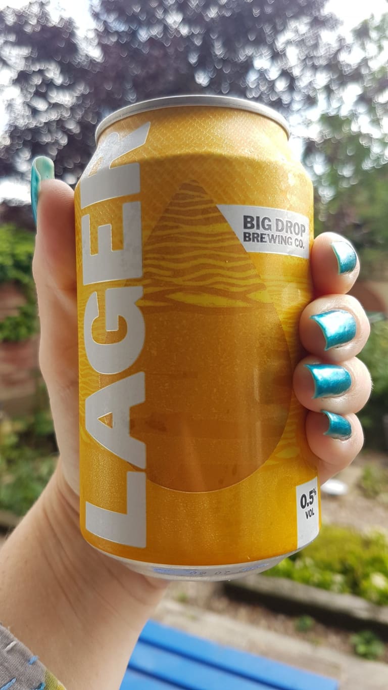 big drop brewing low alcohol lager can