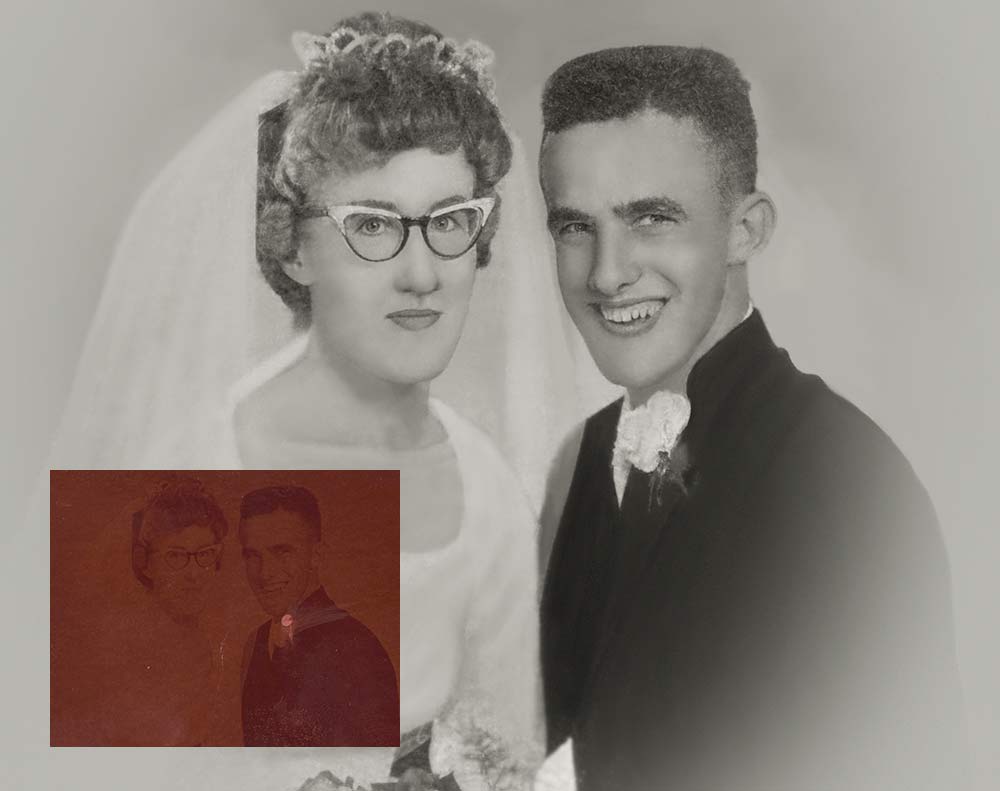 Very Dark Wedding Photo