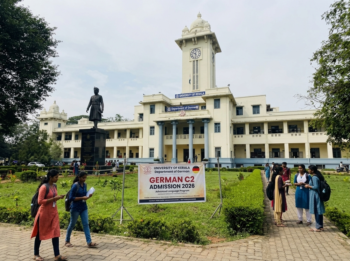Indian University campus and academic lecture building