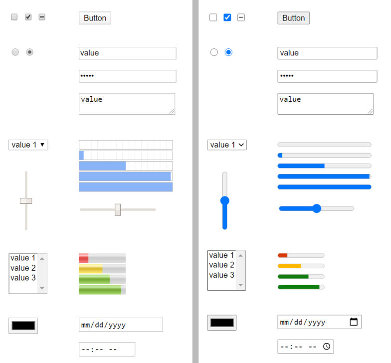 Updated Chromium elements