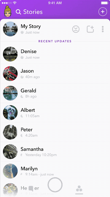 Snapchat - geofence Stories
