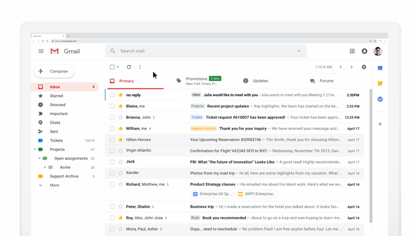 Users can respond without having to open another website