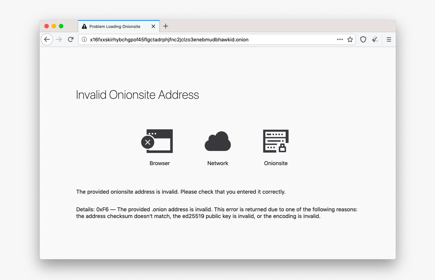 Tor Browser 9.5 Onion Authentication Error Pages For Onion Services