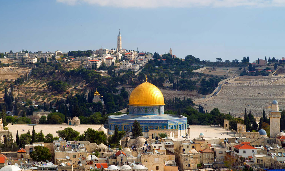 The gold-capped Dome of the Rock