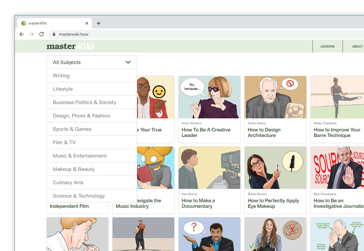 MasterWiki screenshot