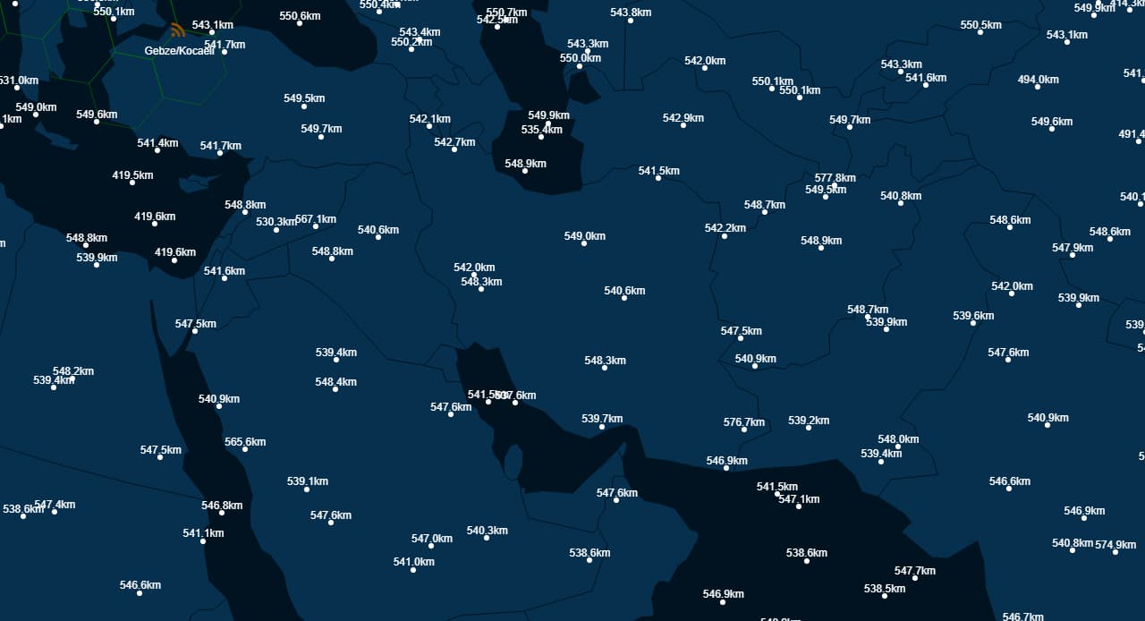 SpaceX has around a dozen low-earth orbit Starlink satellites over Iran