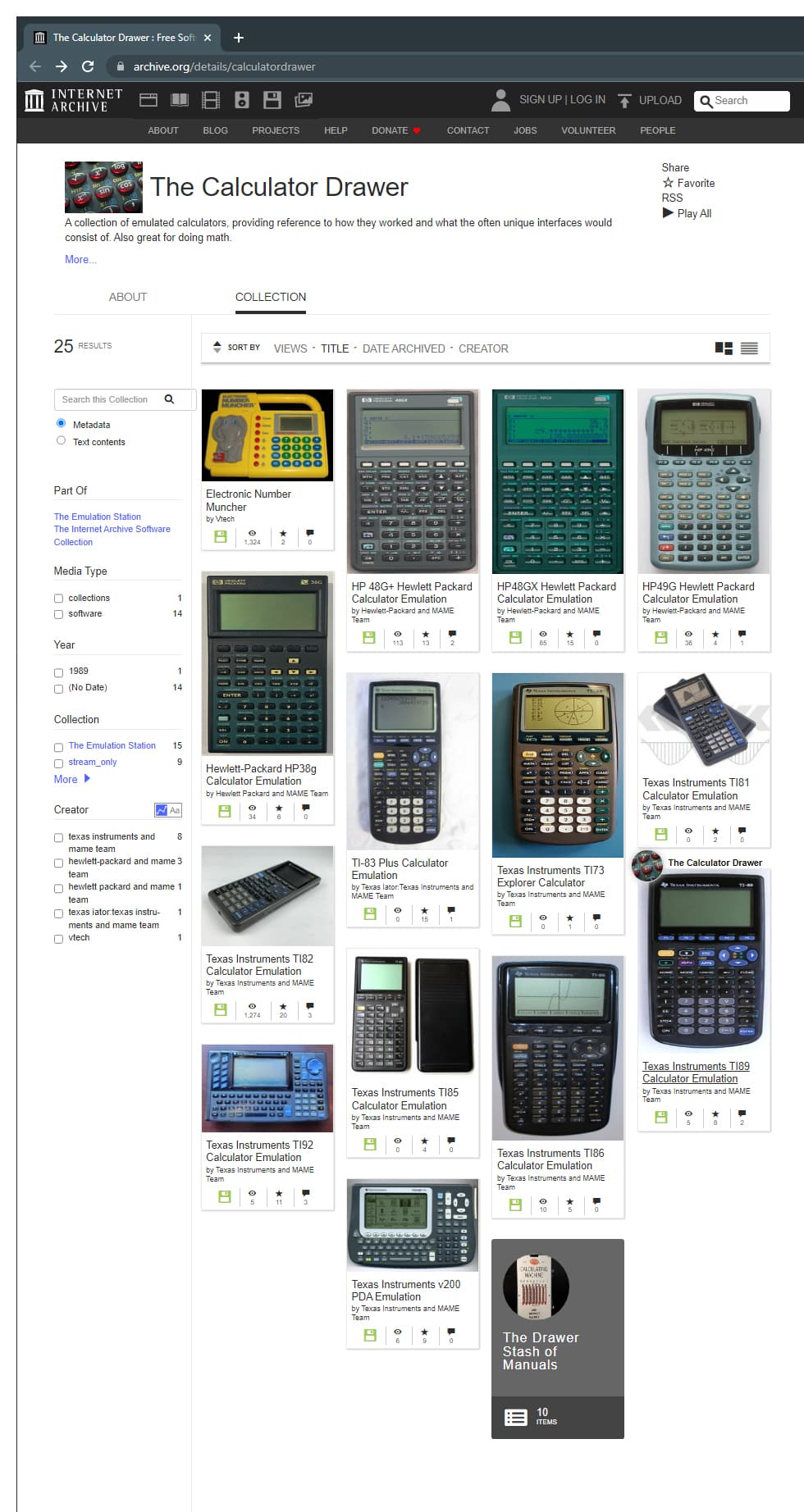 The Calculator Drawer