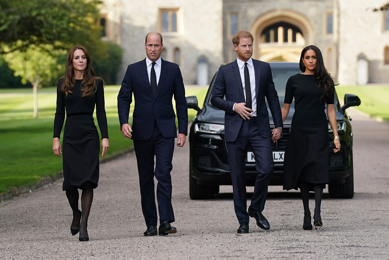 Kate Middleton, Prince William, Harry and Meghan Markle