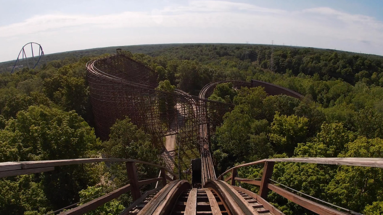 'The Beast' is one of the many rollercoasters at Kings Island amusement park in Mason, Ohio. The ride that opened in 1979 is considered the tallest, fastest, and longest wooden rollercoaster in the world.