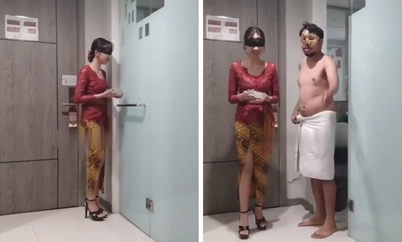 Kebaya merah viral porn