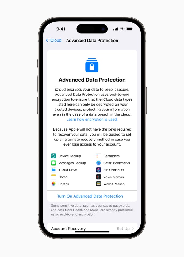 Advanced Data Protection for iCloud