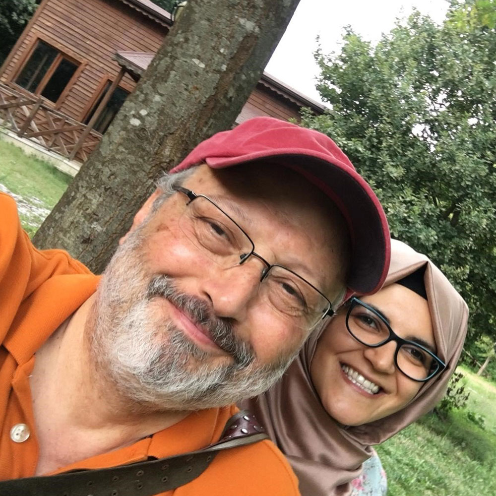 Jamal Khashoggi and Hatice Cengiz