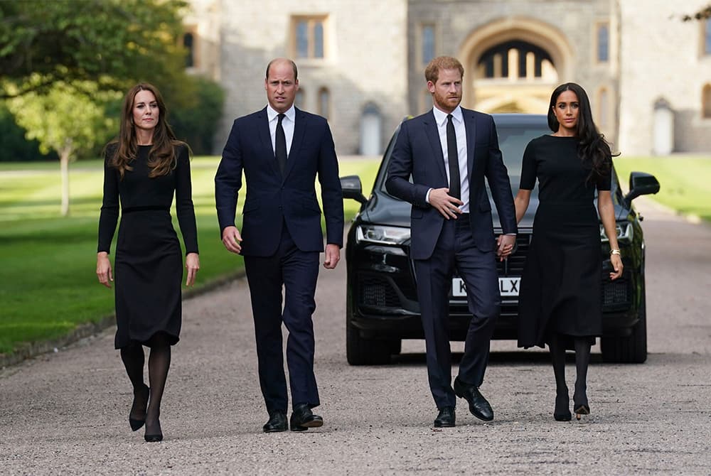 Kate, William, Harry and Meghan