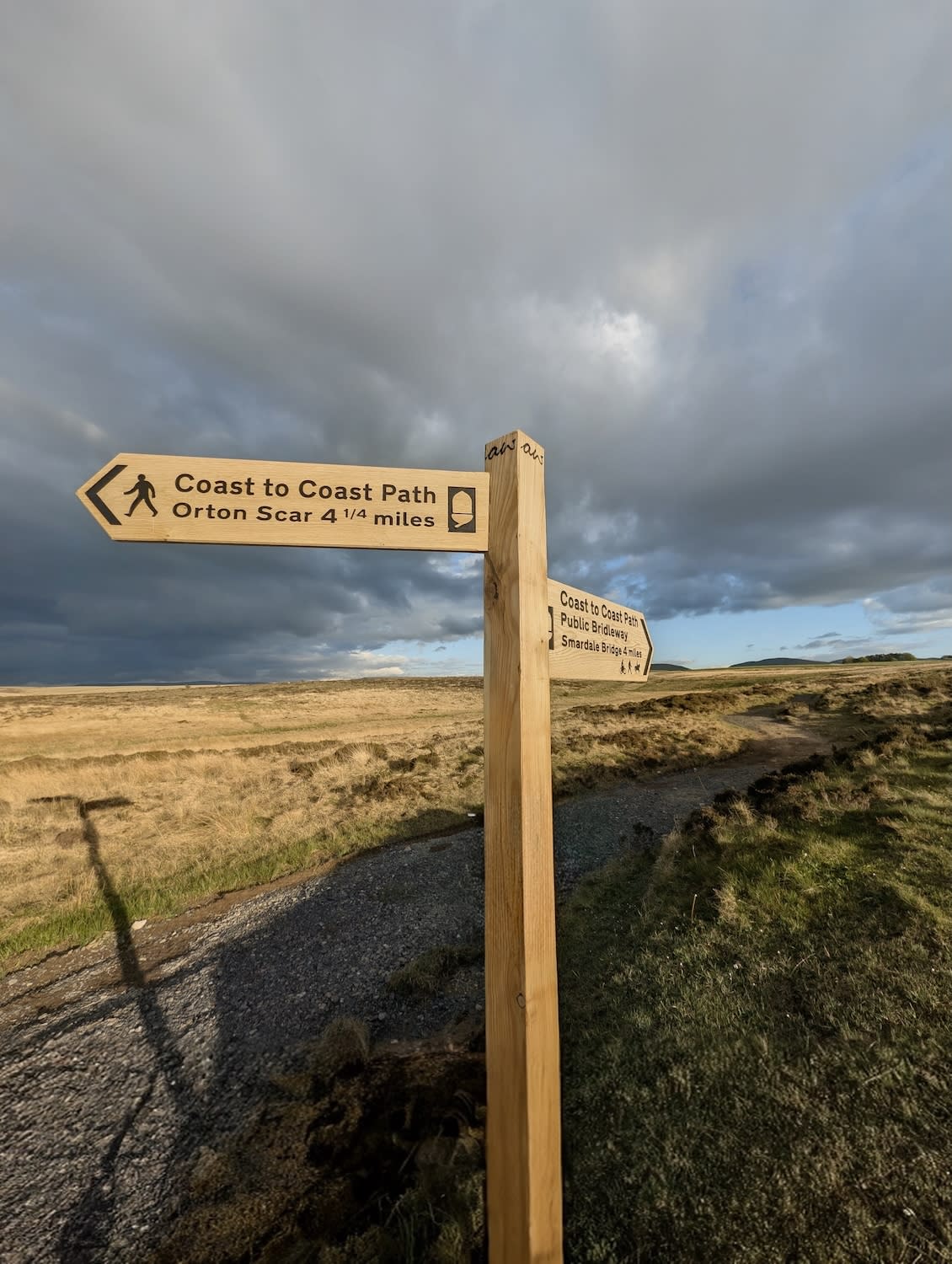 Tarn Sike Glamping - Coast 2 Coast National Trail - Sunbiggin Tarn Sign - Yorkshire Dales, Cumbria