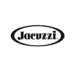 Black text logo "Jacuzzi" within an oval border on a white background.