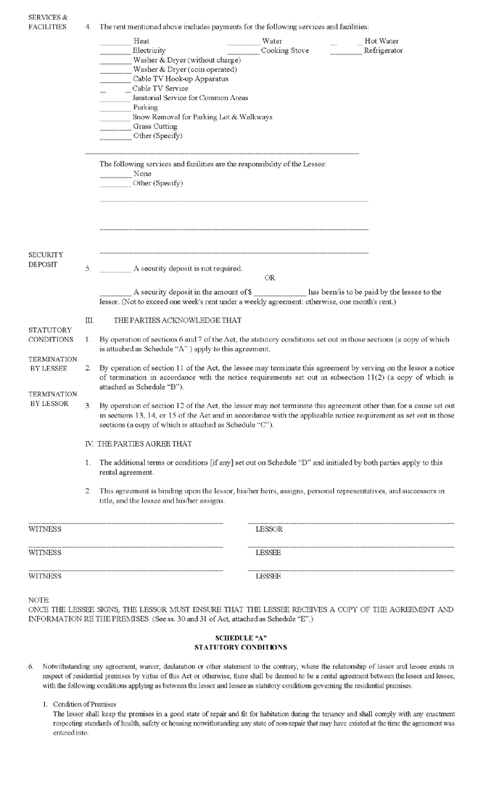 Prince Edward Island Lease Agreement (Official) | ezLandlordForms