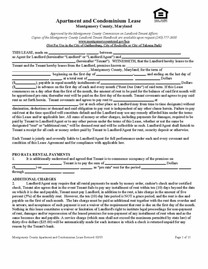 montgomery county lease multi family building ezlandlordforms