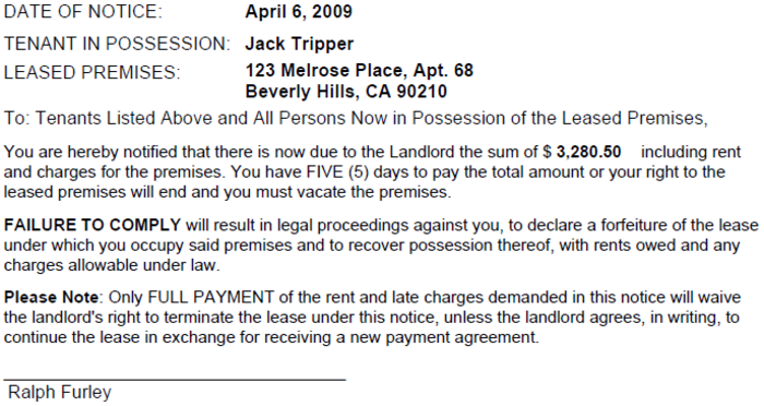 virginia 5 day notice to pay or vacate ezlandlordforms