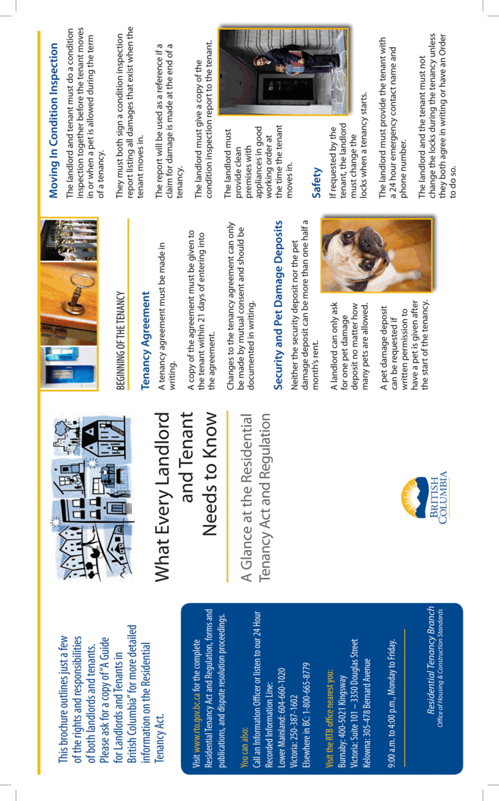 British Columbia Landlord-Tenant Pamphlet | ezLandlordForms