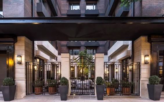 Belle Époque-styled facade of The Singular Santiago in the Lastarria quarter