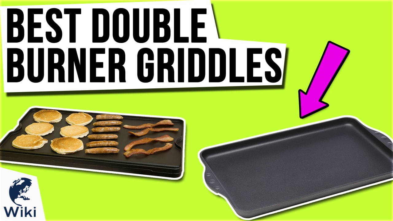 Chef's Secret Stovetop Griddle Pan - Stainless Steel Nonstick Griddle Pan  for Stove Top - Double Burner Griddle, Flat Top Pancake Pan - Riveted Side