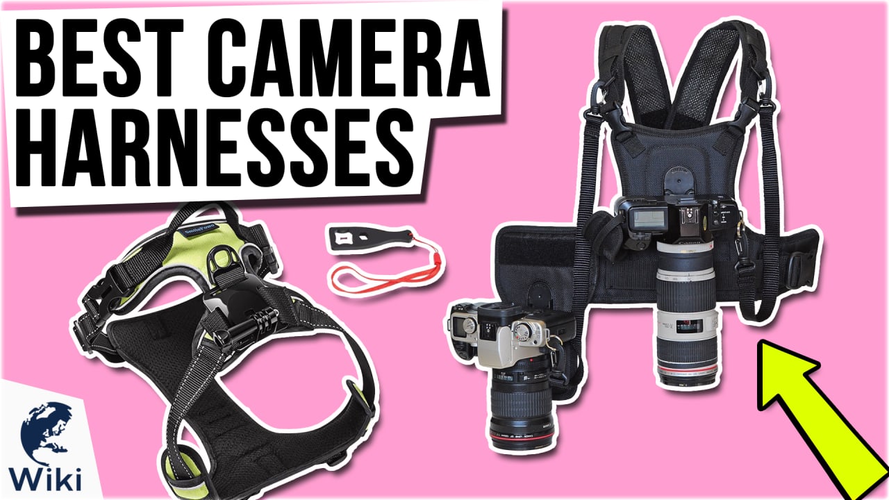  Camera Harness for 2 Cameras – Slim Dual Shoulder Leather  Camera Strap – Camera Straps for Photographers with Safety Tether  Adjustable Size, Color Black : Electronics