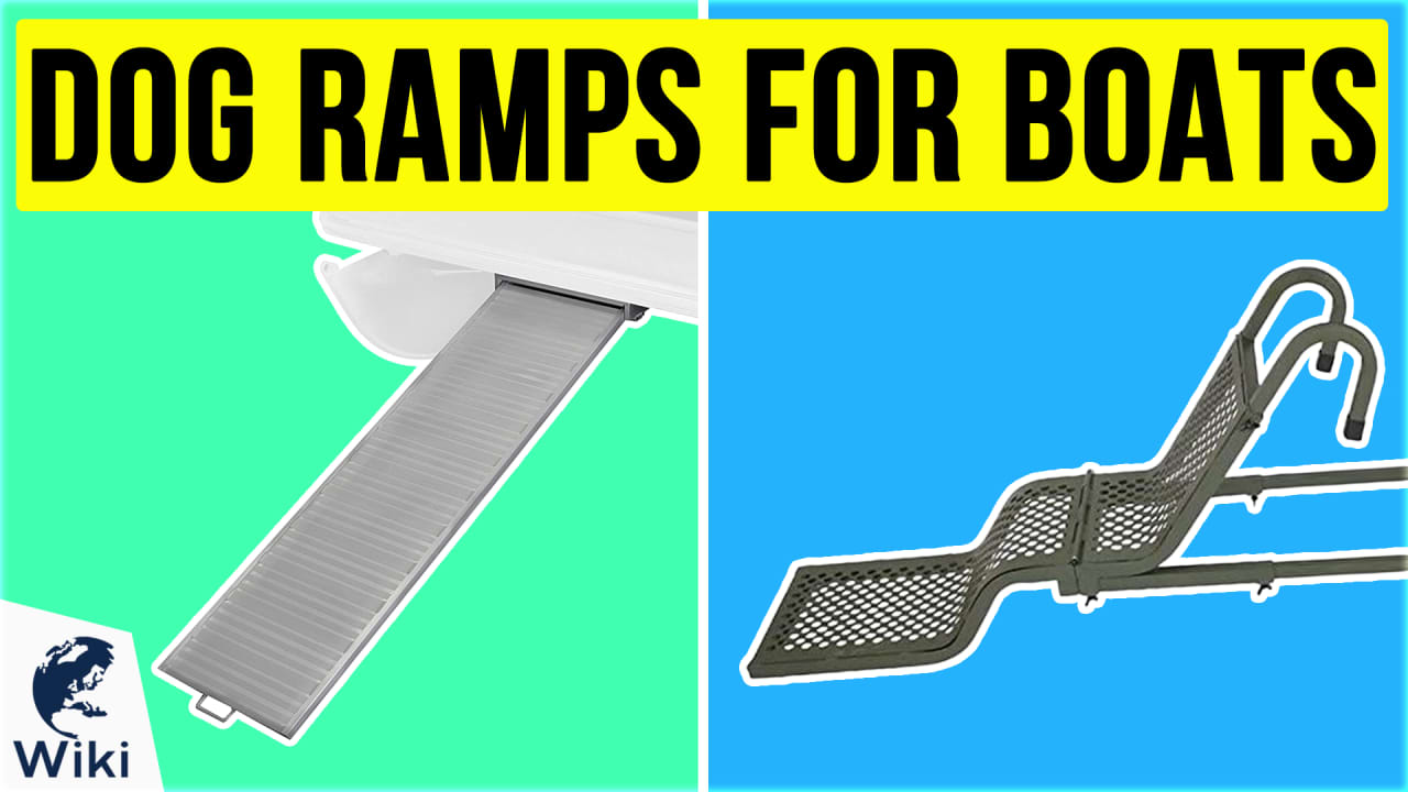 Dog ladder for pontoon boat top