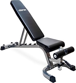 Merax deluxe foldable utility weight bench adjutable sit up ab incline bench clearance