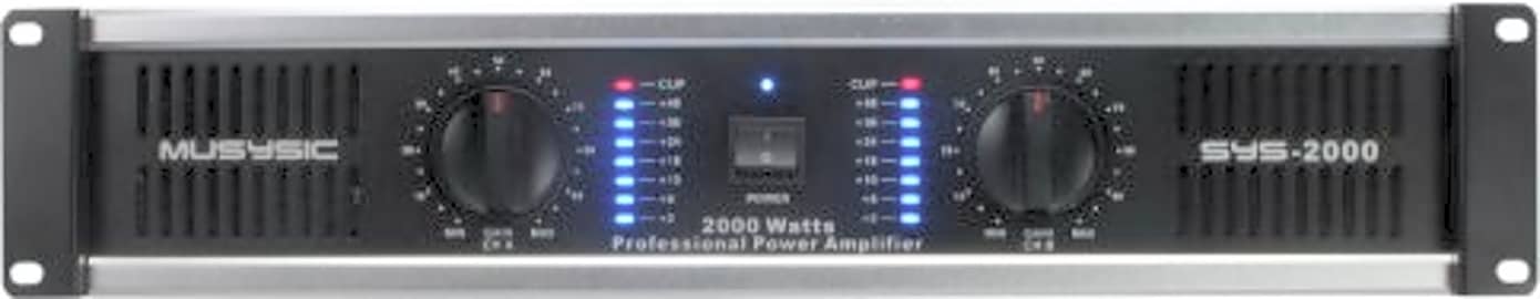 6 Channel 2000 Watts Professional Power - MUSYSIC