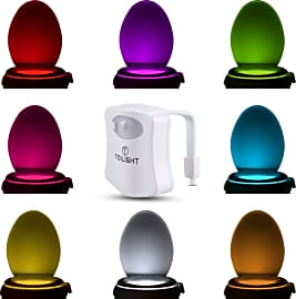 Ailun Motion Activated LED NightLight-Toilet Night Light White 8 Colors  Changing