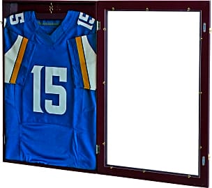 HOMCOM Jersey Frame Display Case Shadow Box - Black