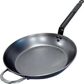 BK Steel Carbon Steel Paella Pan, 15, Cast Iron, Gets Nonstick