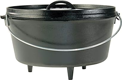 King Kooker 12 qt. Pre-Seasoned Cast-Iron Dutch Oven