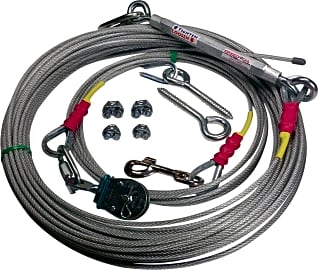 Freedom aerial dog run cable sales