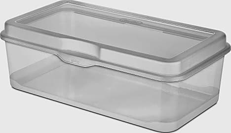 Akro-Mils Keepbox Attached Lid Containers, Flip Totes