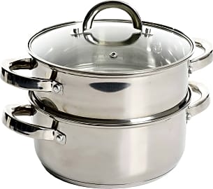 Tramontina Stainless Steel 3 Quart Steamer & Double-Boiler, 4